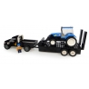 Pickup Truck with Trailer & New Holland Tractor with Front Loader Building Block Kit