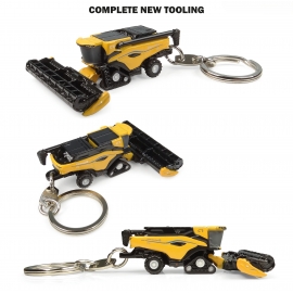 New Holland CR11 Combine - Yellow keyring by Universal Hobbies. Suitable for age 14+.