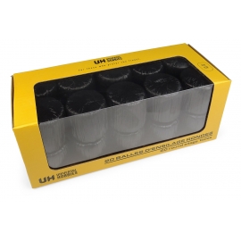 Pack of 20 Round Silage Bales-Black