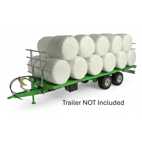 Pack of 20 Round Silage Bales-White